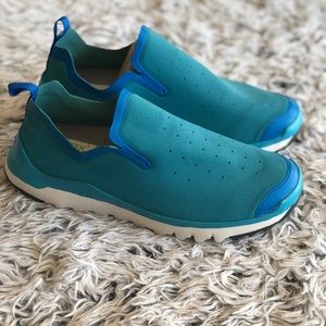 Blue Laceless Slip-On Sneaker